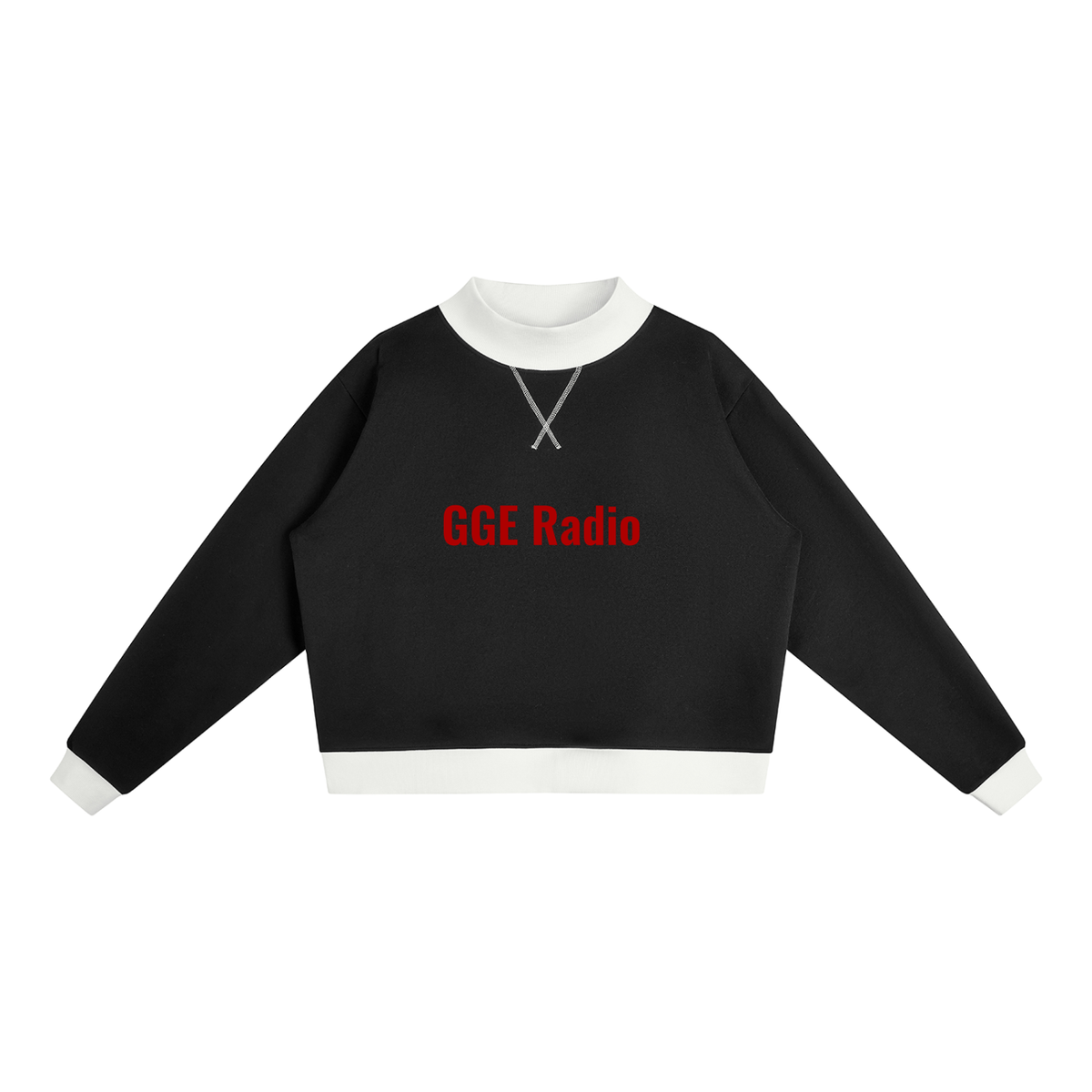 Women’s Mock Neck Crewneck Sweatshirt