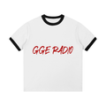 Contrast Edge Ribbed Crewneck T-Shirt