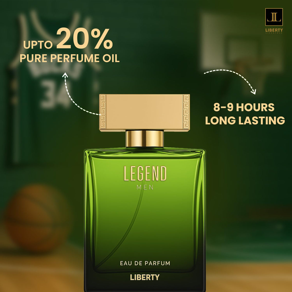 Liberty Luxury Passion Eau De Parfum for Men, Long Lasting Bold Spicy Scent Designed in France, Masculine Cologne That Draws Compliments, Perfume for mens, men's fragrances, Gift for Him 100ml 3.4Oz