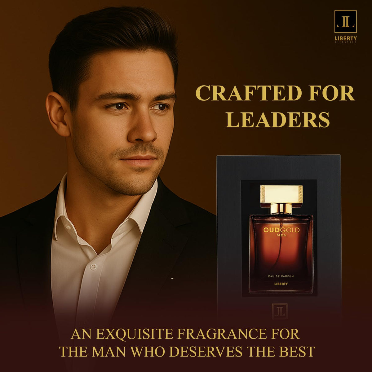 Liberty Luxury Passion Eau De Parfum for Men, Long Lasting Bold Spicy Scent Designed in France, Masculine Cologne That Draws Compliments, Perfume for mens, men's fragrances, Gift for Him 100ml 3.4Oz