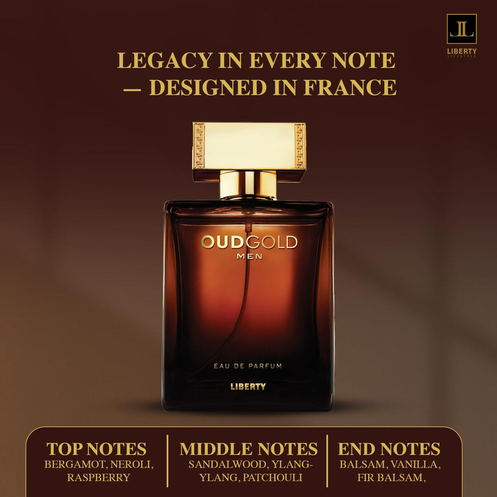 Liberty Luxury Passion Eau De Parfum for Men, Long Lasting Bold Spicy Scent Designed in France, Masculine Cologne That Draws Compliments, Perfume for mens, men's fragrances, Gift for Him 100ml 3.4Oz
