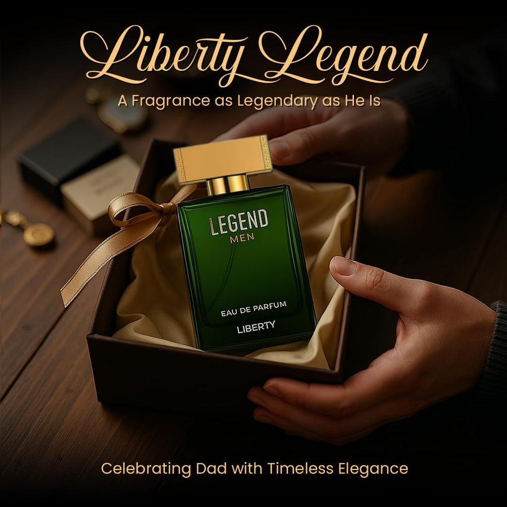 Liberty Luxury Passion Eau De Parfum for Men, Long Lasting Bold Spicy Scent Designed in France, Masculine Cologne That Draws Compliments, Perfume for mens, men's fragrances, Gift for Him 100ml 3.4Oz