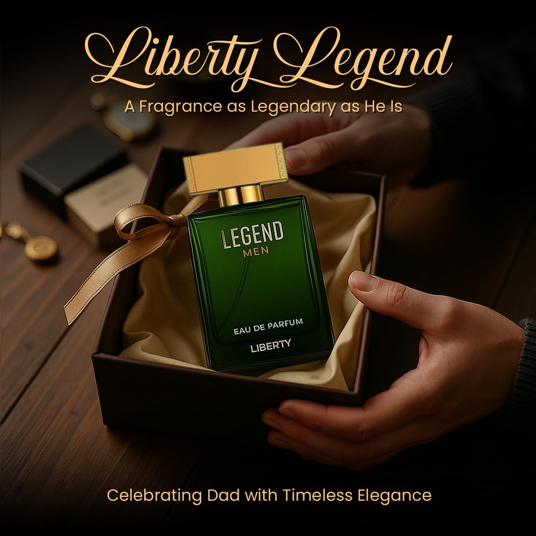 Liberty Luxury Passion Eau De Parfum for Men, Long Lasting Bold Spicy Scent Designed in France, Masculine Cologne That Draws Compliments, Perfume for mens, men's fragrances, Gift for Him 100ml 3.4Oz