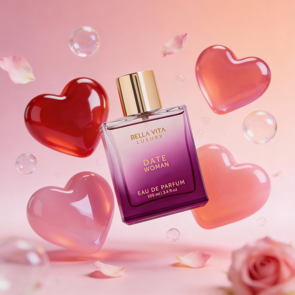 Bellavita Luxury Honey Oud Eau de Parfum | 100 ml (3.4 fl.oz.) | Perfume for Men and Women | Sweet Honey, Bergamot, Oud, and Amber Notes | Women's Day Special