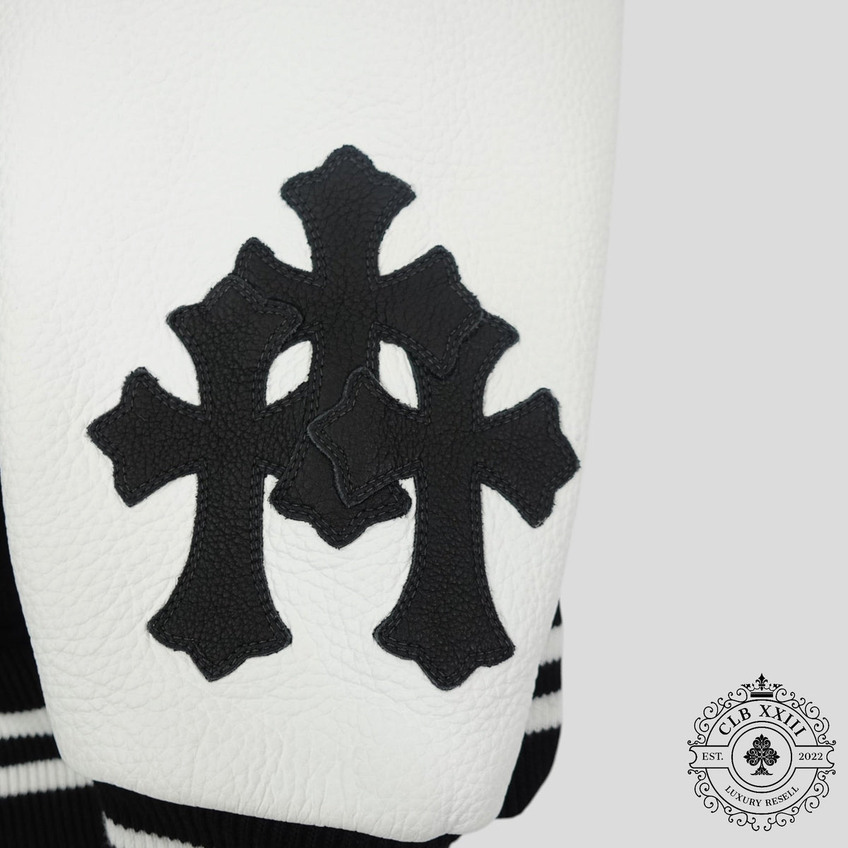 Chrome Hearts Eagle Patch Varsity Jacket