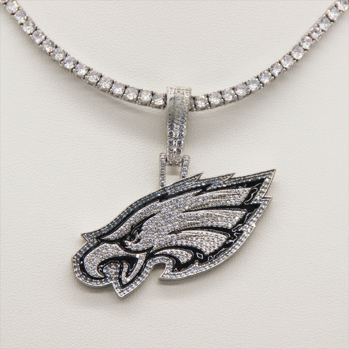 Philadelphia Eagles Zircon Pendant Necklace – Perfect Fan Gift for Game Day & Holidays