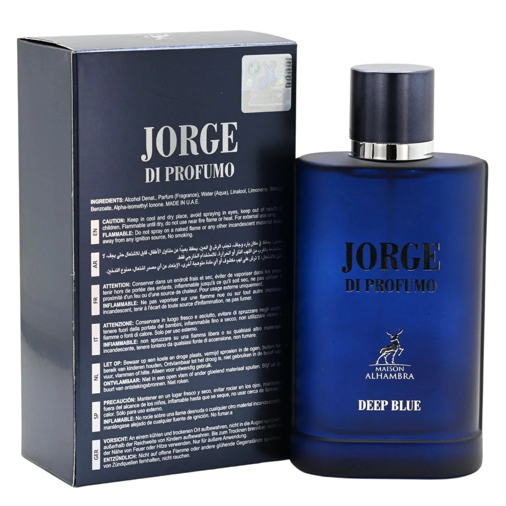 Jorge Di Profumo Deep Blue by Maison Alhambra EDP 3.4 oz
