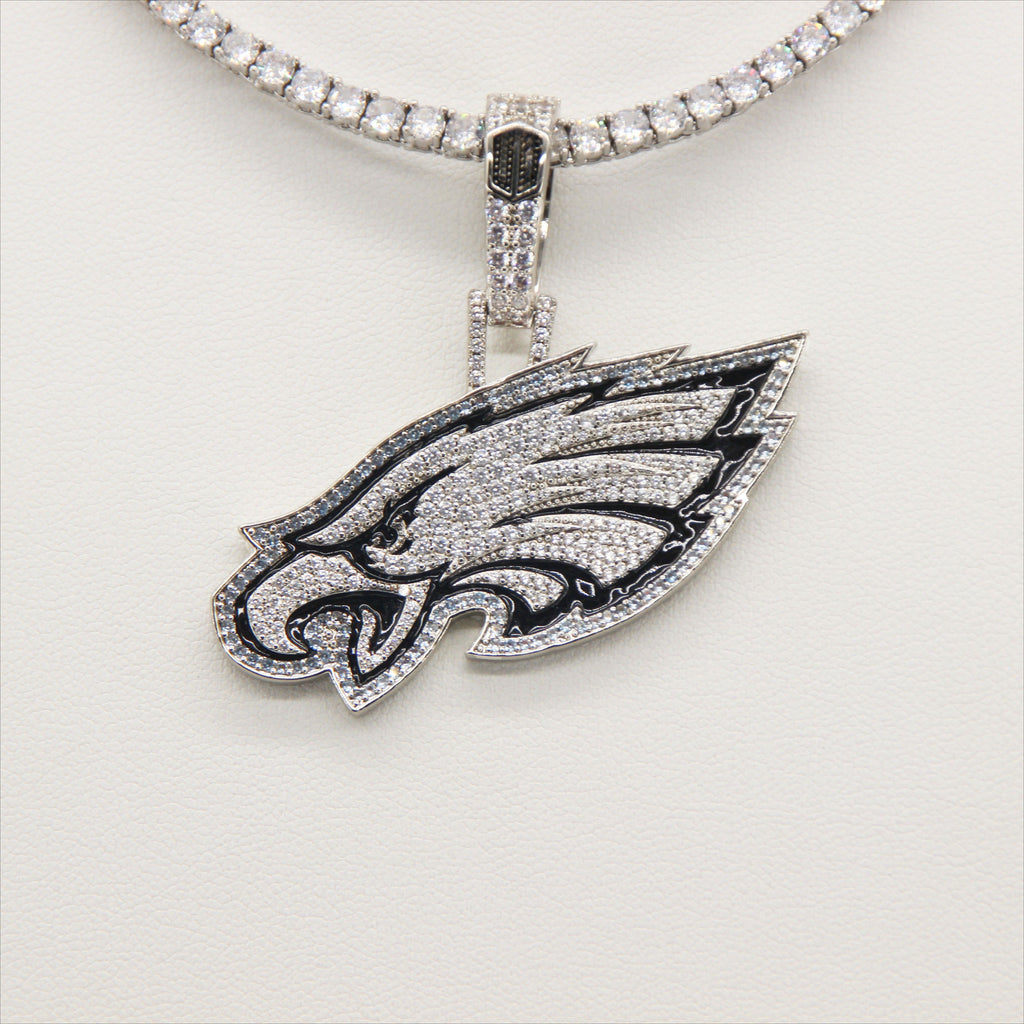 Philadelphia Eagles Zircon Pendant Necklace – Perfect Fan Gift for Game Day & Holidays