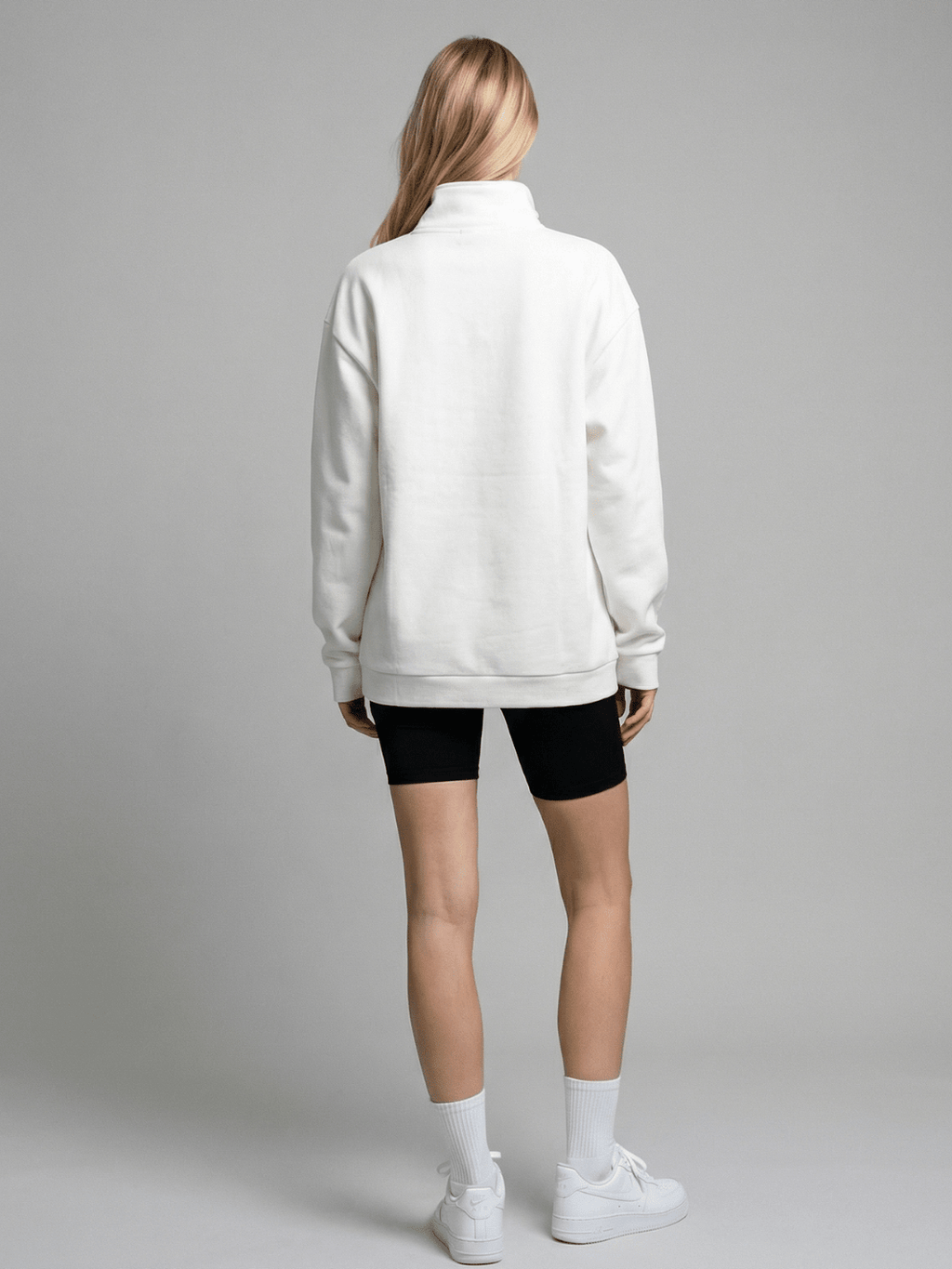 Oversized Half-Zip Sweatshirt