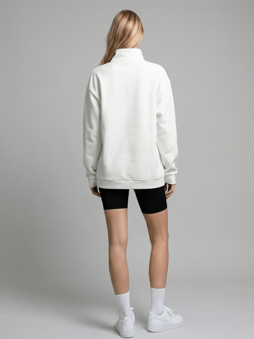 Oversized Half-Zip Sweatshirt