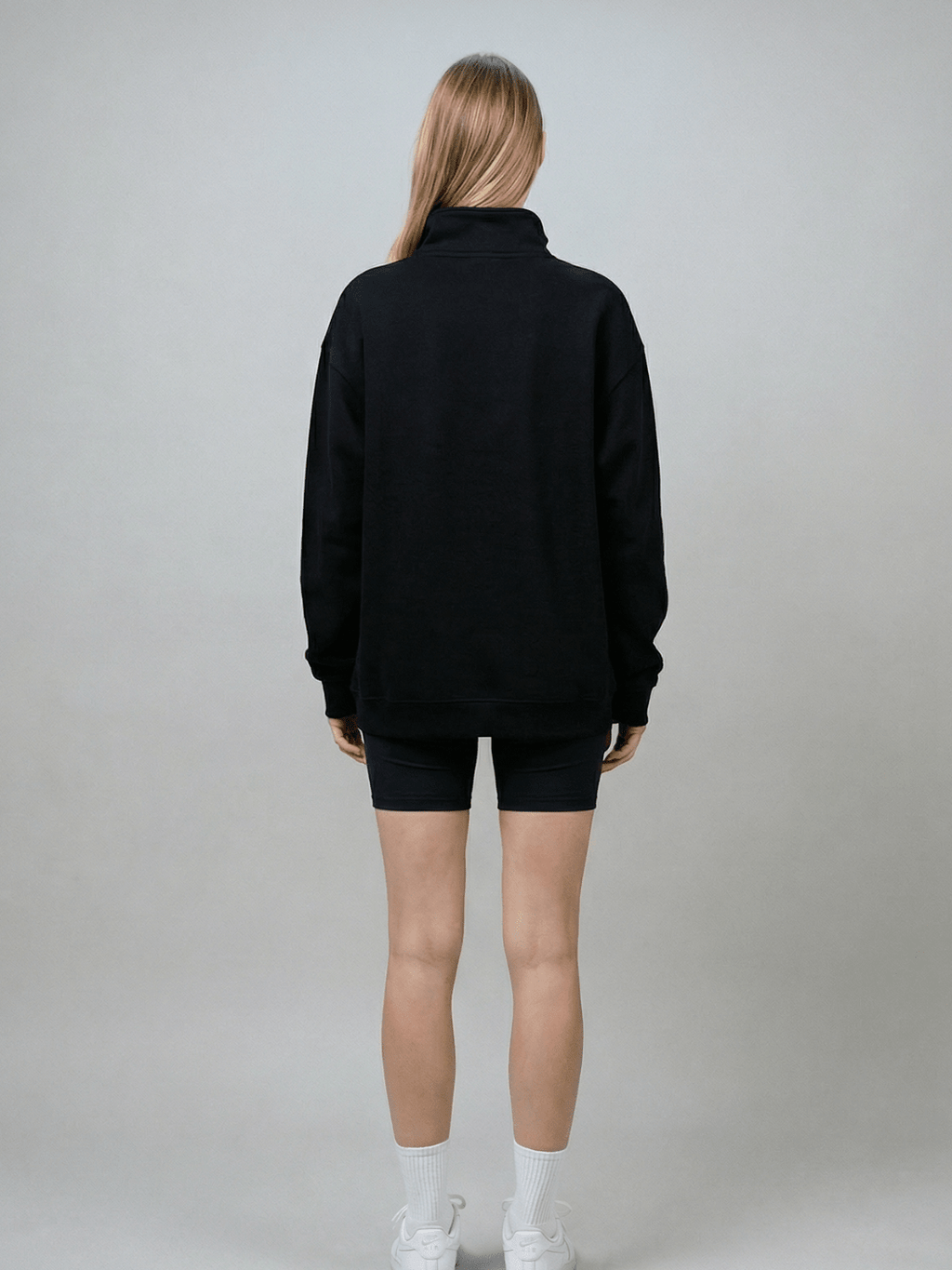 Oversized Half-Zip Sweatshirt
