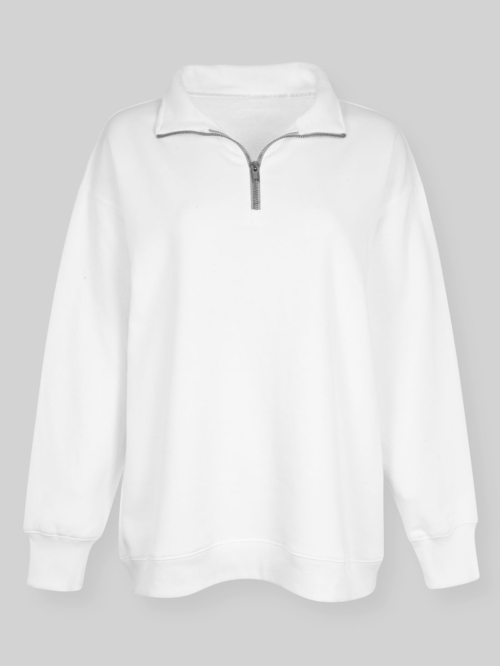 Oversized Half-Zip Sweatshirt