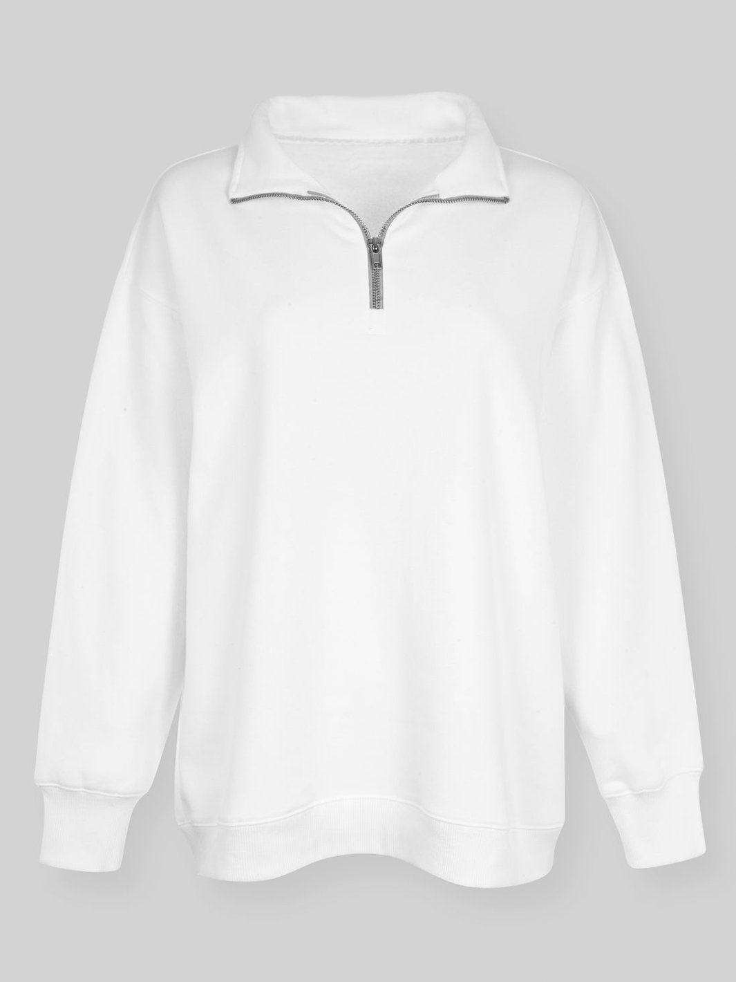 Oversized Half-Zip Sweatshirt